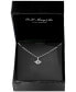 Фото #3 товара EFFY Collection eFFY® Black Diamond Accent & Diamond (1/6 ct. t.w.) Evil Eye 18" Pendant Necklace in Sterling Silver