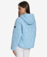 Фото #2 товара Women's Cropped Hooded Diamond Quilted Coat