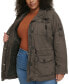 Фото #3 товара Trendy Plus Size Cotton Hood Utility Jacket