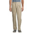 George Men's Wrinkle Resistant Pleated 100% Cotton Twill Pant with Scotchgard