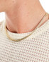 Фото #4 товара Faded Future herringbone chain necklace in gold