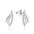 Charming silver earrings with zircons AGUP2304L