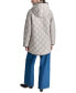 ფოტო #2 პროდუქტის Women's Hooded Toggle Quilted Coat