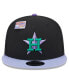 Men's Black/Purple Houston Astros Grape Big League Chew Flavor Pack 9FIFTY Snapback Hat