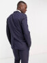 New Look skinny suit jacket in navy texture