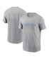 Фото #1 товара Men's Heather Gray North Carolina Tar Heels Primetime Evergreen Wordmark T-Shirt