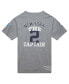 Фото #4 товара Men's Derek Jeter Heather Gray New York Yankees Cooperstown Collection Legends T-Shirt