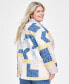 Фото #2 товара Plus Size Cotton Quilted Open-Front Jacket, Created for Macy's