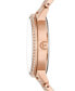 ფოტო #3 პროდუქტის Women's Melissa Rose Gold-Tone Stainless Steel Bracelet Watch 35mm