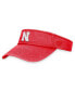 Фото #2 товара Men's Scarlet Nebraska Huskers Terry Adjustable Visor