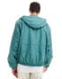 Фото #4 товара Bershka nylon windbreaker in turquoise