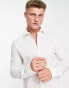 ASOS DESIGN 2 pack stretch slim fit work shirt in white / white save