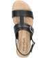 Фото #4 товара Women's Caddo Buckle Slingback Wedge Sandals