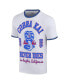 Men's White Cobra Kai Los Angeles Baseball Ringer T-Shirt