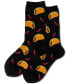 Women's Tacos Printed Cushioned Crew Socks