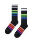Фото #2 товара Носки полосатые Happy Socks 2 шт. в подарочном наборе для кедов
