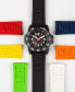 ფოტო #2 პროდუქტის Interchangeable Black Rubber Watch Strap