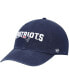 Фото #1 товара Men's Navy New England Patriots Clean Up Alternate Logo Adjustable Hat