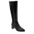 Trotters Kirby Wide Calf T2067-001 Womens Black Leather Knee High Boots