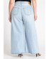 Фото #2 товара Plus Size Super Wide Leg Jean