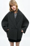Фото #10 товара Пальто оверсайз из смесовой шерсти manteco — zw collection ZARA