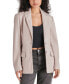 ფოტო #4 პროდუქტის Women's Aria Faux-Leather Blazer