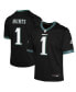 Фото #1 товара Nike Big Boys and Girls Jalen Hurts Black Philadelphia Eagles Game Jersey