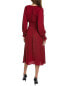Фото #2 товара T Tahari Split Neck Airflow Midi Dress Women's