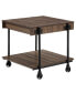 Фото #3 товара Luther 2 Piece Steel Industrial Coffee End Table Set