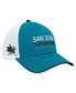 ფოტო #1 პროდუქტის Men's Teal San Jose Sharks Authentic Pro Rink Trucker Adjustable Hat