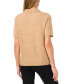 Фото #3 товара Women's Short Sleeve Polo Sweater with Cultivated Pearl Buttons