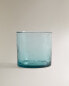 Hammered glass tumbler