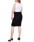 ფოტო #6 პროდუქტის Missy 3/4 Sleeve Textured Knit 2 Piece Dress Set