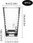 Фото #2 товара Pack of 6 385 ml Plastic Glasses, Shatterproof Shot Glass, Water Glass, Stackable for Camping, Acrylic Plastic Water Cups, Reusable, Dishwasher Safe Cups, Acrylic Drinking Glasses, Clear