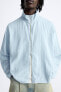 Куртка-рубашка в полоску с молнией ZARA