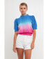 Фото #2 товара Women's Ombre Sweater Top