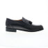 Фото #1 товара Dino Monti Paolo 41505-14 Mens Black Wide Loafers & Slip Ons Casual Shoes