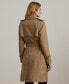 Women's Belted Water-Resistant Trench Coat