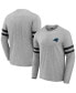 ფოტო #1 პროდუქტის Men's NFL x Darius Rucker Collection by Heather Gray Carolina Panthers Henley Long Sleeve T-shirt