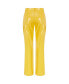 Фото #4 товара Women's Wide Leg Pleather Pants