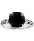 ფოტო #3 პროდუქტის EFFY® Onyx Ring in Sterling Silver