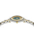 ფოტო #2 პროდუქტის Women's Swiss Greca Flourish Two-Tone Stainless Steel Bracelet Watch 35mm