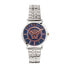 Versace Damen Armbanduhr V-Essential silber, blau 36 mm VEK400821