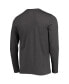ფოტო #4 პროდუქტის Men's Scarlet, Heathered Charcoal Distressed Nebraska Huskers Meter Long Sleeve T-shirt and Pants Sleep Set