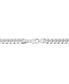 Фото #5 товара Italian Gold men's Solid Cuban Link 24" Chain Necklace in Sterling Silver