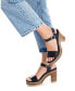 ფოტო #2 პროდუქტის Women's Casual Heeled Platform Sandals By
