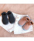 Toddler First Walk Sock Shoes Lace trim - Simple Brick