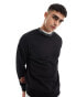 Фото #1 товара Calvin Klein running logo comfort sweatshirt in black - exclusive to ASOS