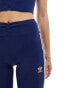 Фото #5 товара adidas Originals ribbed flared leggings in dark blue