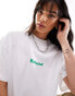 Barbour x ASOS unisex Marquee logo t-shirt in white